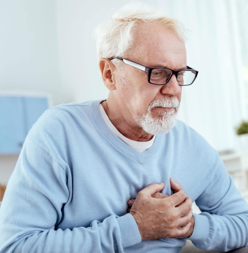 Doctor diagnosing atrial fibrillation