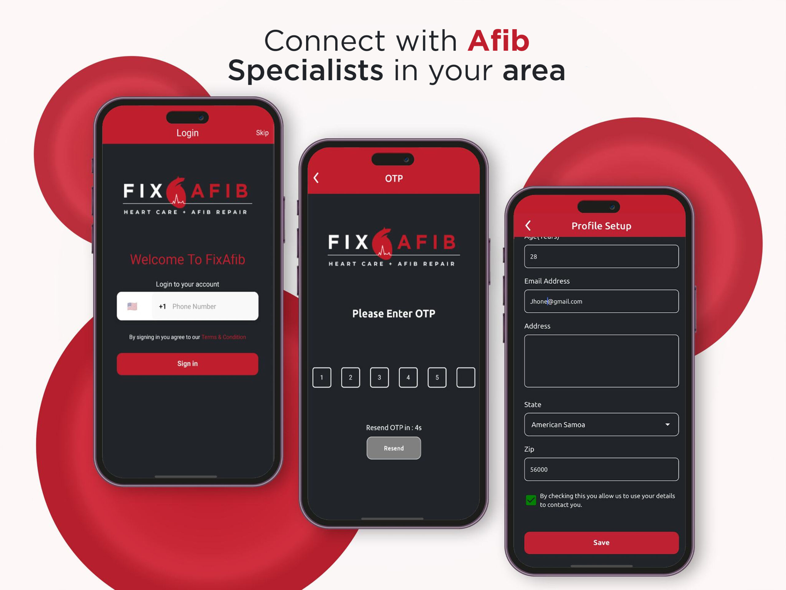 AFib specialist supporting the FixAfib mobile app launch
